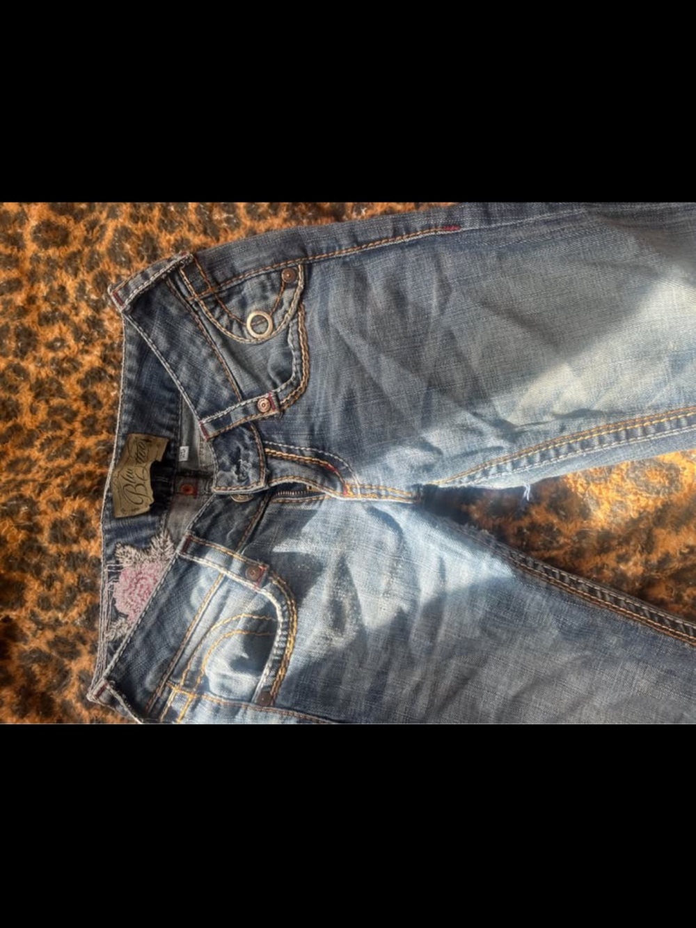 Y2K low rise flare jeans